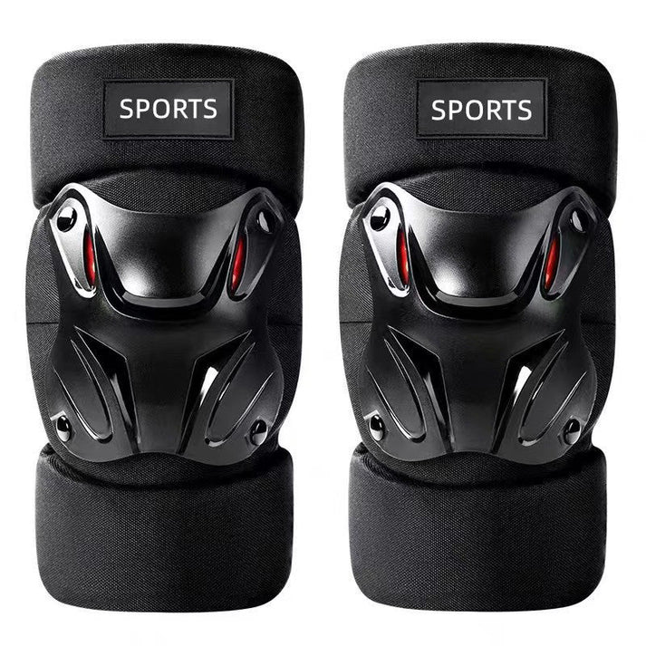 Motorcycle Knee & Elbow Guard Set – Hard Shell, Articulated, Adjustable