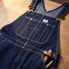 Men’s Durable Denim Bib Overalls with Adjustable Shoulder Straps & Multi‑Purpose Utility Pockets