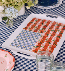 Melamine Serving Platter with Handles - Americana